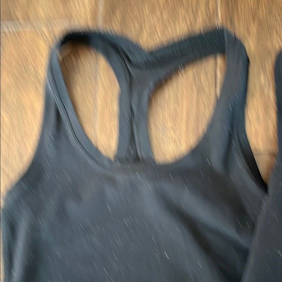 Lululemon Black Racerback Tank-tops and Sports Bra Size Two - Picture 3 of 8